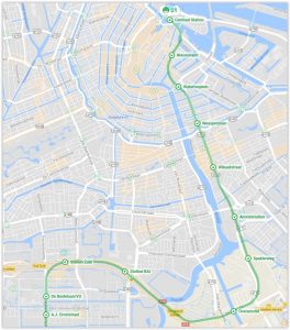 Amsterdam Metro Line 51 Map