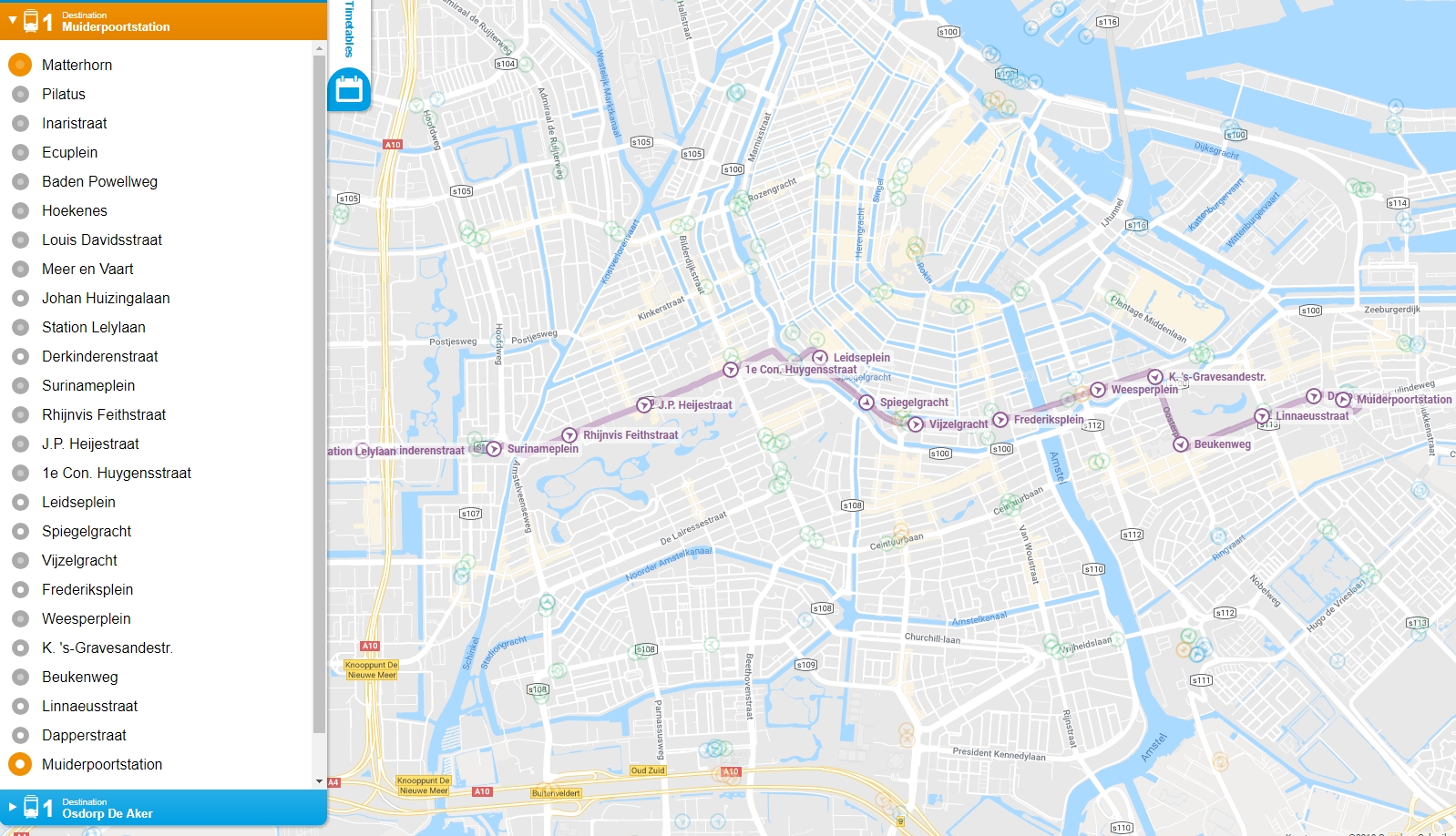 Respectievelijk interieur Net zo Amsterdam GVB Tram 1 Map - Lijn 1 - 2019 - Amsterdam Coffeeshop Tours