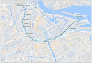 Amsterdam Tram 10 Map