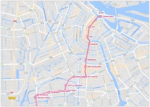 Amsterdam Tram 24 Map