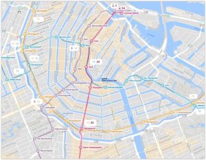 Best Amsterdam Tram Map for Tourists
