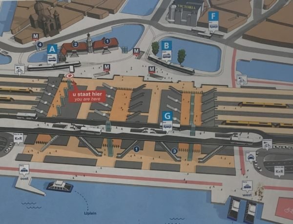 Amsterdam Centraal Station Map &amp; Guide - Amsterdam Coffeeshop Tours